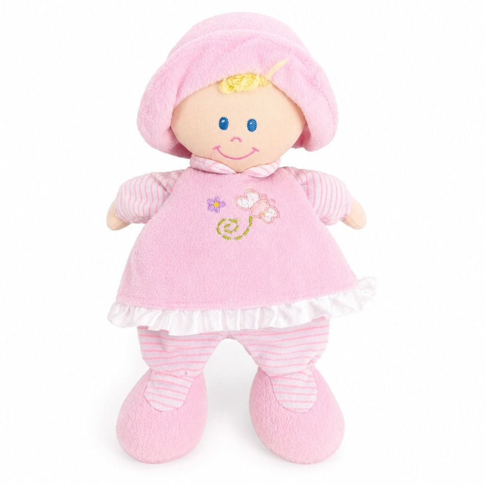VTG Animal Alley Toys R Us Pink Soft Body Baby Doll Stuffed Toy 2009 Geoffrey